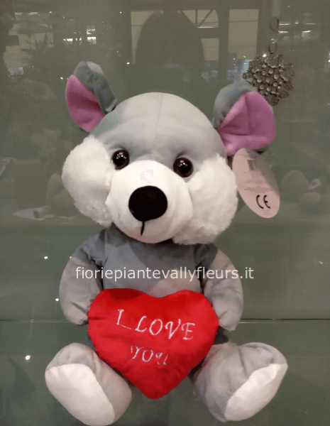 orso peluches con rosa rossa » Fiorista a Bologna, vendita e spedizione a  domicilio di fiori e piante a Bologna.online dionline